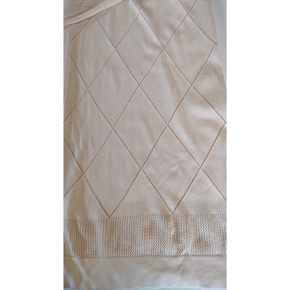 Anne Klein‎ Womens Cardigan Sweater Peach Long Open Front Size Medium SEE - Picture 11 of 14